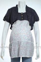 baju hamil pendek bolero bunga pink  BLD 272  large